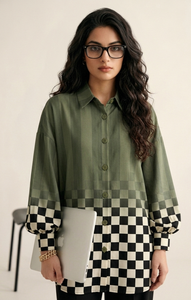 Oversized drop shoulder Shirt - Corporate Canvas